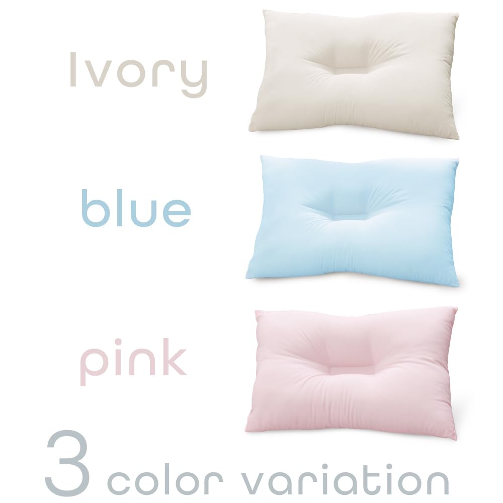 Iris Plaza Pillow, Made in Japan, Head Support, Stability, Cervical Spine Stabilization, Dust-Resistant, Breathable, Fits Comfortably, Machine