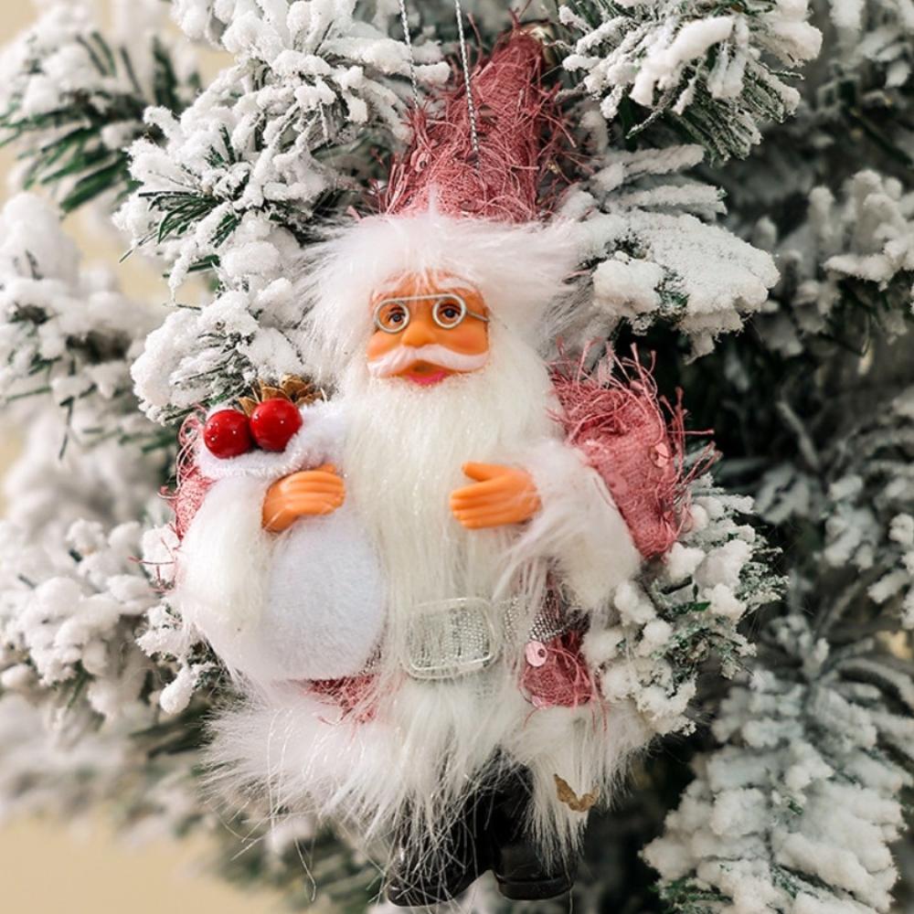 Новогодний стоящий Санта Клаус с капюшоном, креативные рождественские украшения, новые рождественские подарки, подвеска