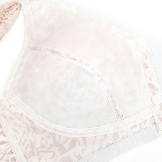 Женский спортивный бюстгальтер на ремне с передней кнопкой, беспроводной, с хорошей застежкой, в полоску, с принтом, эластичный, воздухопроницаемый, на плечах, противоударный, пуш-ап