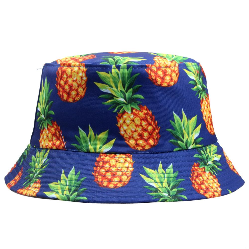 Summer Fruits Print Bucket Hats For Women Unisex Panama Hat Boy Girls Sunscreen Sun Visor Hat Outdoor Sport Hip Hop Fisherman's Cap
