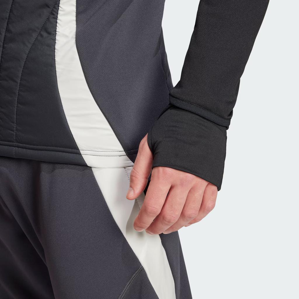 Adidas Manchester United Tiro 24 FW24 Aeroready Soccer Training Slim Fit Comfortable Hoodie Men Hoodies Carbon-Black Black IS8090