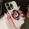 Для Для Iphone 17 16 Pro Max Чистый Вспышка Блестки Подставка Покрытие Рамка Чехол Для Телефона Для Для Iphone Air 13 14 15 Plus Защитная Крышка