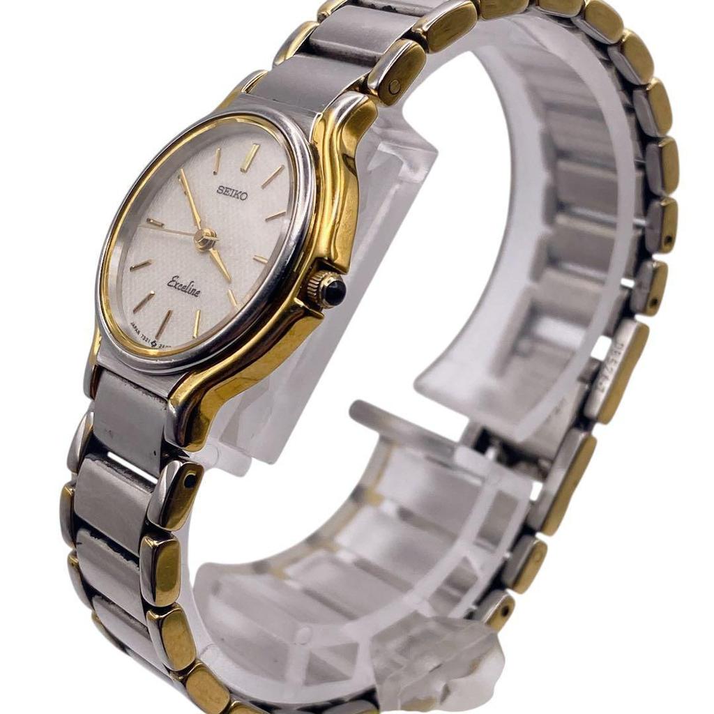 [USED] Good Condition SEIKO Exceline Women's Watch, Gold and Silver, 934