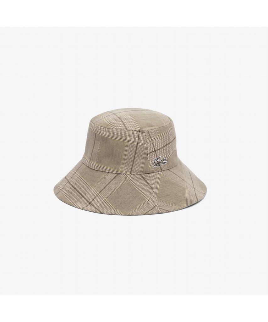 LACOSTE Женская клетчатая панама-ведро Rk5632-55N Aim