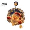 Decorative Light for Bedroom Christmas Suction Cup Window Light, 7.8-Inch Double-Layer Warm LED Battery Powered Festive Hanging Holiday Glass Windows,