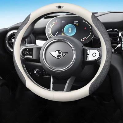Нескользящая чехол-оплетка на руль автомобиля с логотипом для BMW Mini Cooper Countryman Clubman R55 R56 R60 F54 JCW F55 F54 F56 F57 F60 R53