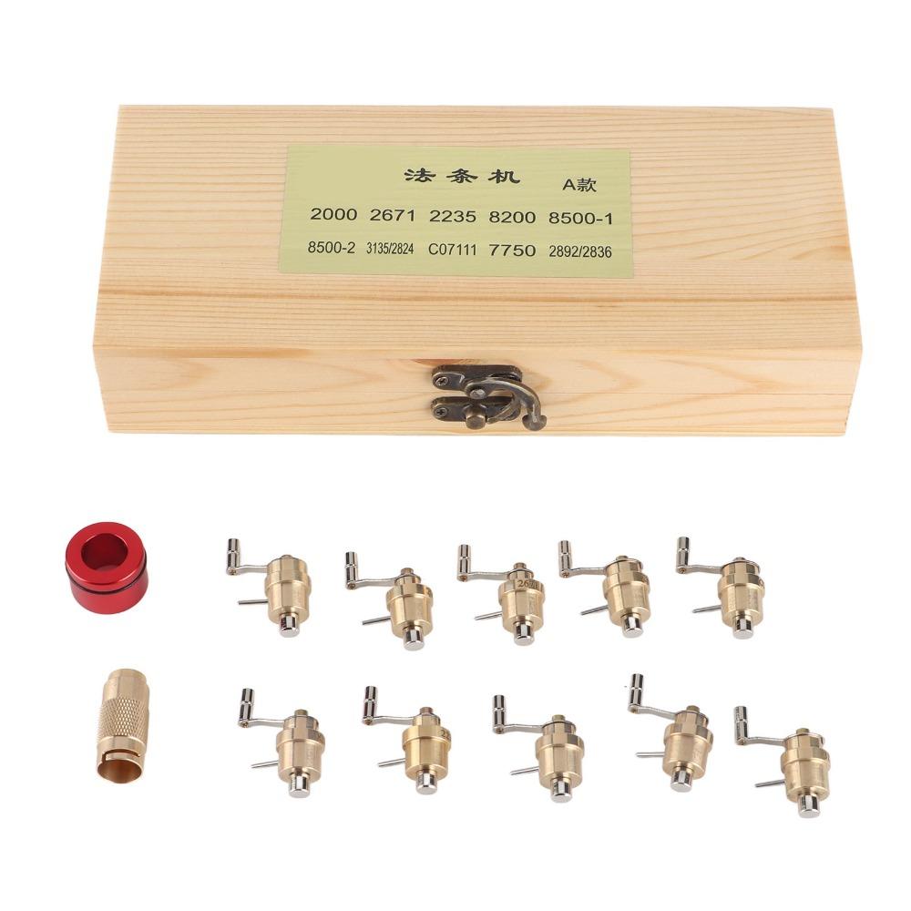10Pcs Precision design Mainspring Coiler Full copper material Watch Repair Tool Mainspring coiling