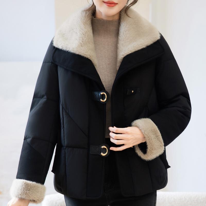 Fashion Winter Woman Parkas Loose Thick Warm Faux Fur Jackets Women's Coats