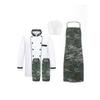 Ink Wash Pattern Chef Uniform Set