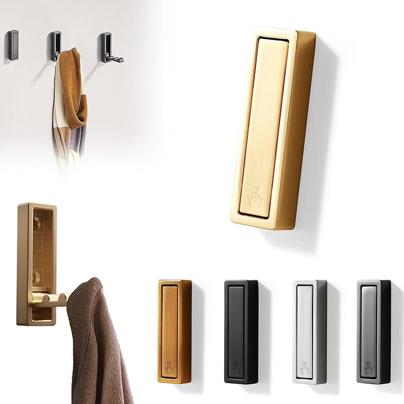 Сплавной крючок для одежды Складной крючок для полотенца для ванной Настенный складной крючок для пальто Крючок для хранения ключей и полотенец Полка для ванной комнаты и спальни