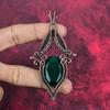 Граненый замбийский изумруд кулон медная проволока обмотка ручная работа ювелирные изделия подвеска с драгоценным камнем кулон из медной проволоки подарки на годовщину элегантные ювелирные изделия