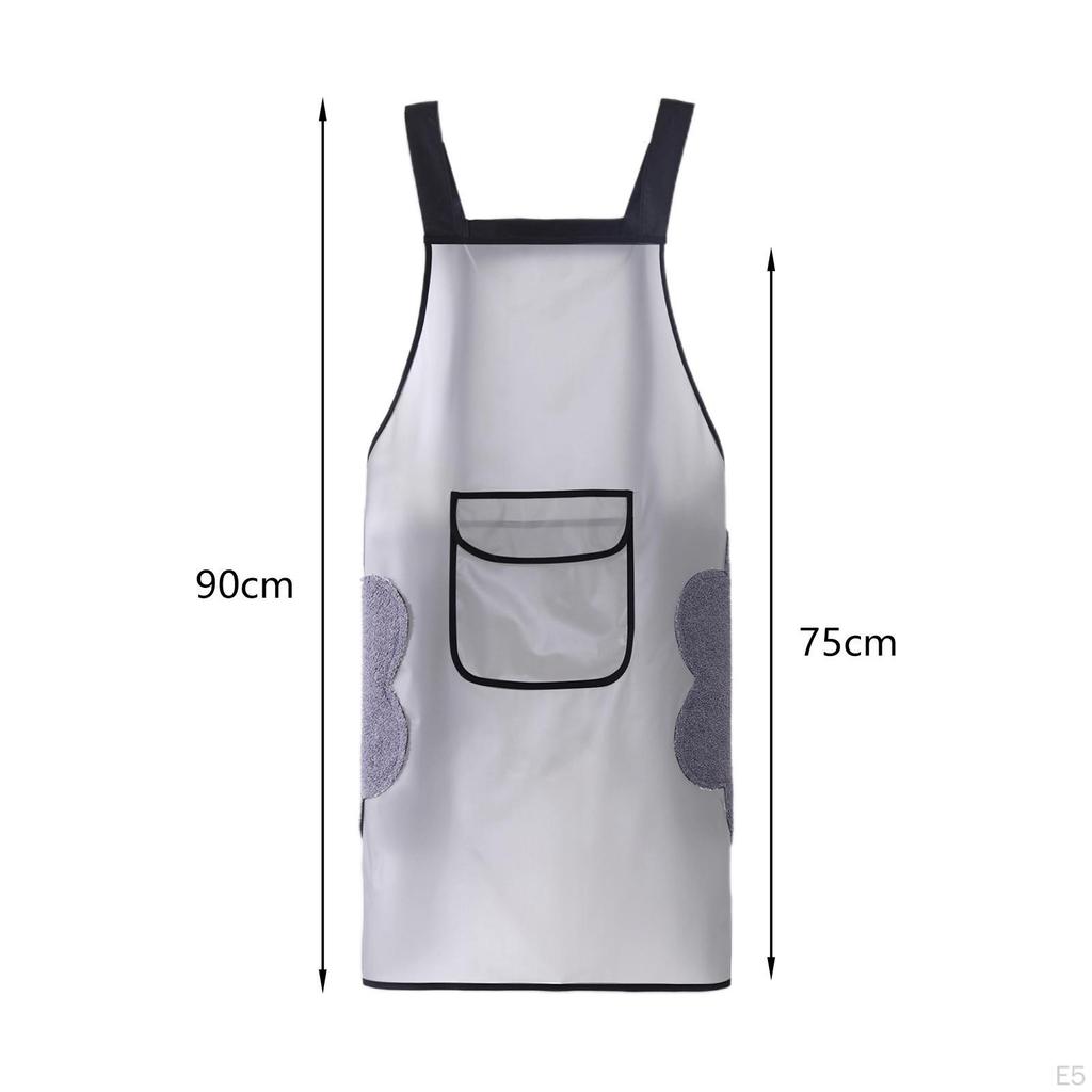 Фартук шеф-повара. Фартук для приготовления пищи, легкая кухня с карманом для протирания рук.