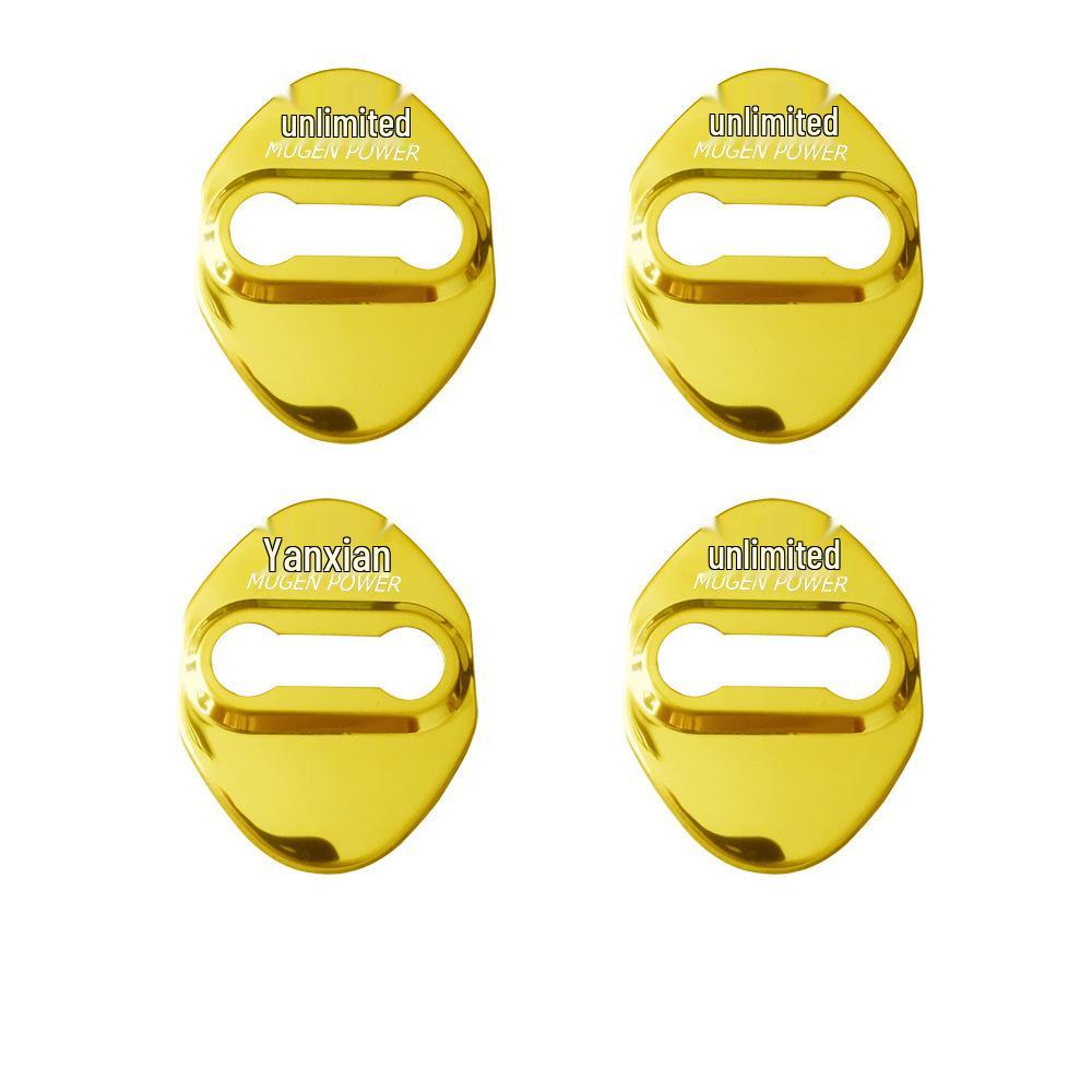 MUGEN POWER Stainless Steel Door Lock Buckle Cover for Mugen Modifications