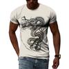 Summer Fashion Chinese Dragon Men T-shirts 3D Trend Casual Personality Cool Style Printing Tees Hip Hop O-neck Short Sleeve Tops