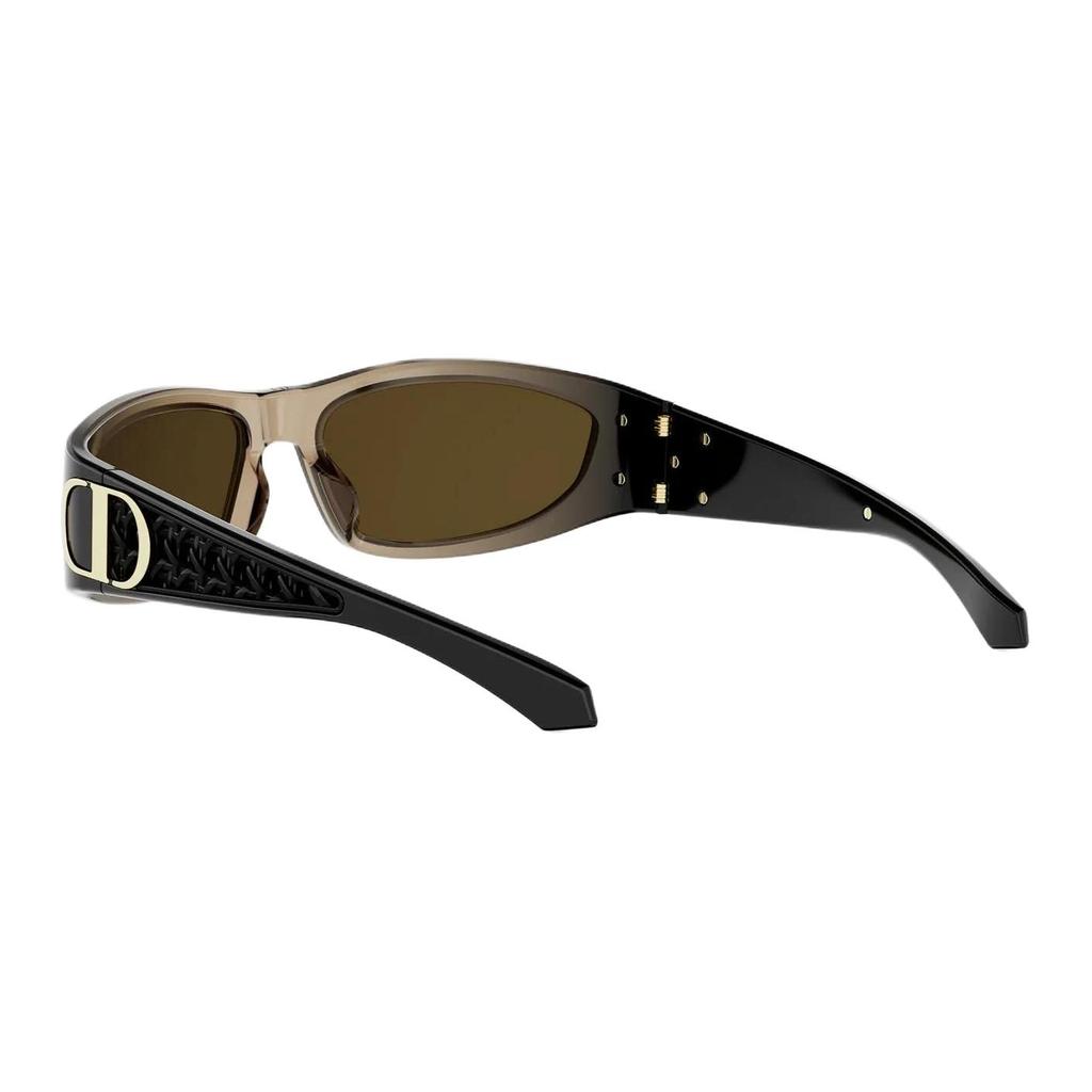 Dior Logo Metal Irregular Shape Sunglasses Unisex sunglasses Brown Black Gradient VERYDIOR-S3F-84F0