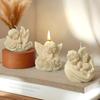 Wings Angel Candle Making Set Relief Resin Rose Soap Silicone Moulds Gypsum Doll Decor Flower Baby Candle Silicone Mold Set Wedding Decor