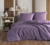 Bedding Set - UNI - Purple - 140x200 - 1 Duvet Cover - 1 Pillowcase