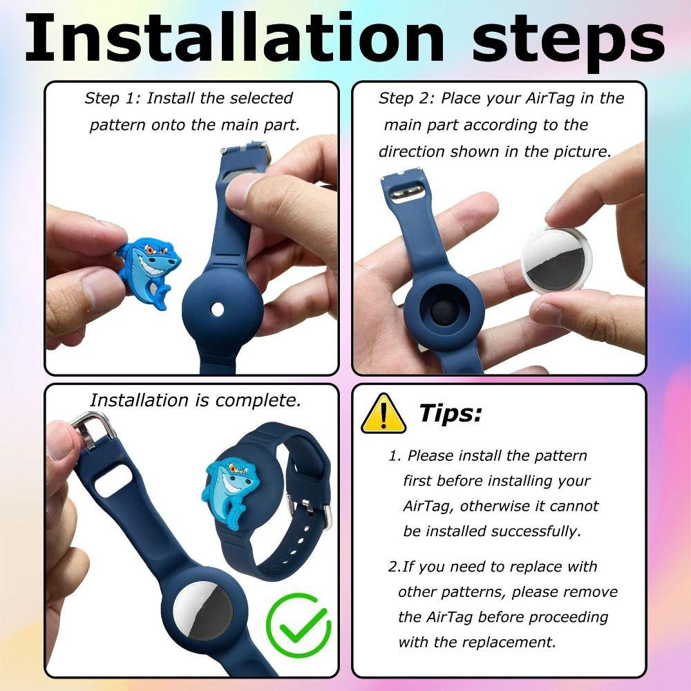 Replacement Child Wristband Tracker Case Bracelet Holder for Apple AirTag Tracker Accessories