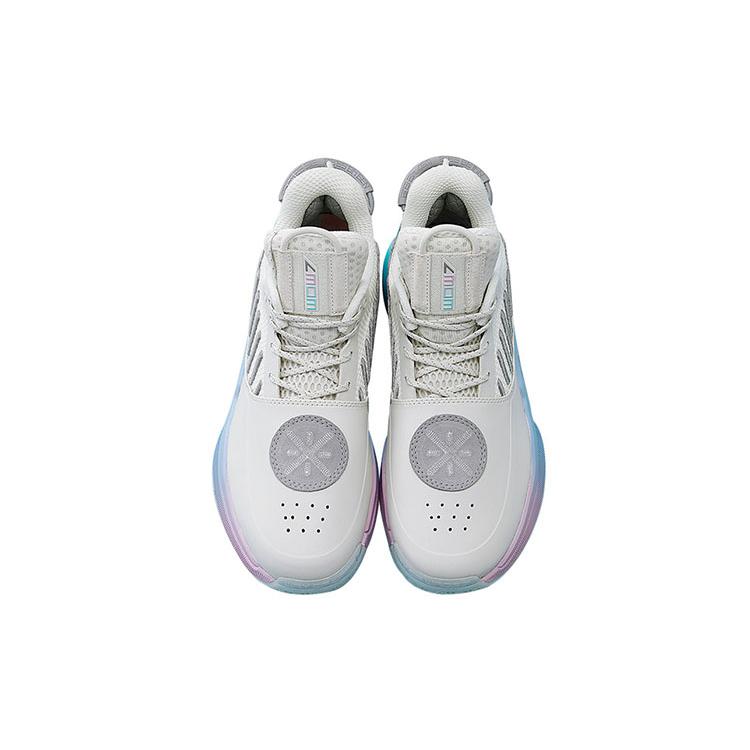 Li Ning Way Of Wade 7 Сахарная Вата Износостойкие Дышащие Низкие Баскетбольные Кроссовки Женские Белые ABAN135-5