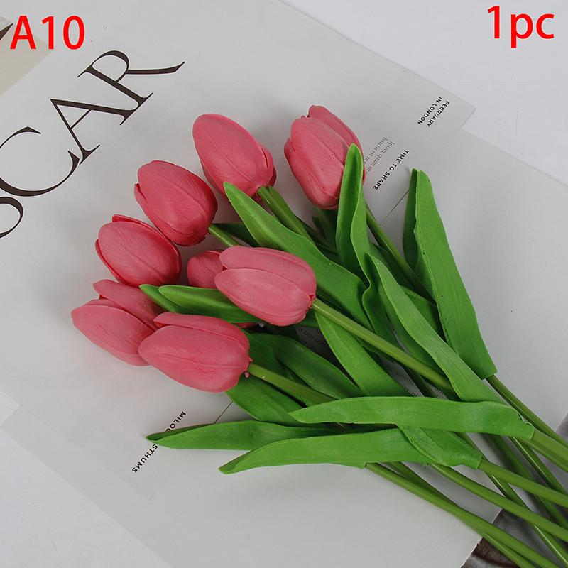 1 шт. тюльпаны искусственные цветы настоящие сенсорные цветы тюльпан букет декор поддельные тюльпаны цветок для домашнего свадебного украшения