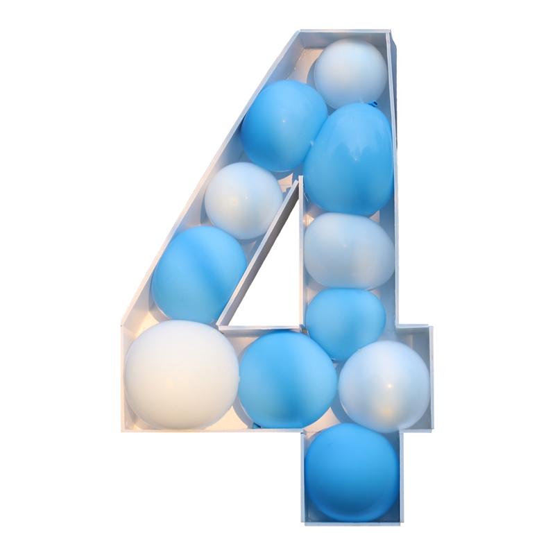 Giant Number Balloon Frame Birthday Balloon Filling Box 1st One Birthday Party Decorations Kids Anniversary Wedding Decor