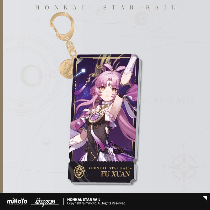 Sunsyea Honkai Star Rail Официальный мерч miHoYo Оригинальный Аутентичный Путь Сохранения Акриловый стенд Брелок Значок Авантюрин