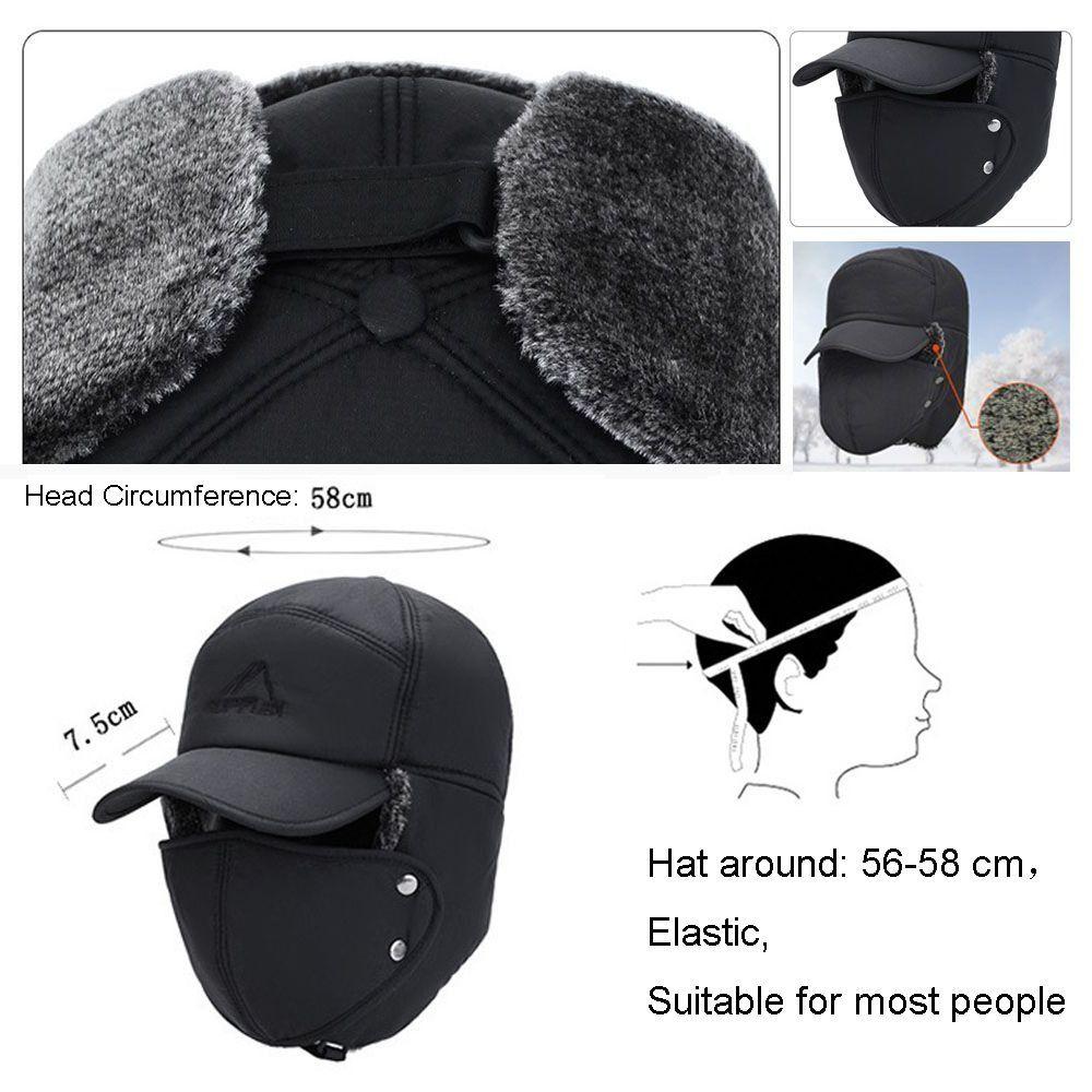 Winter Ski Thick Balaclava Windproof Warm Snow Cap High Quality Winter Hats for Men Women
