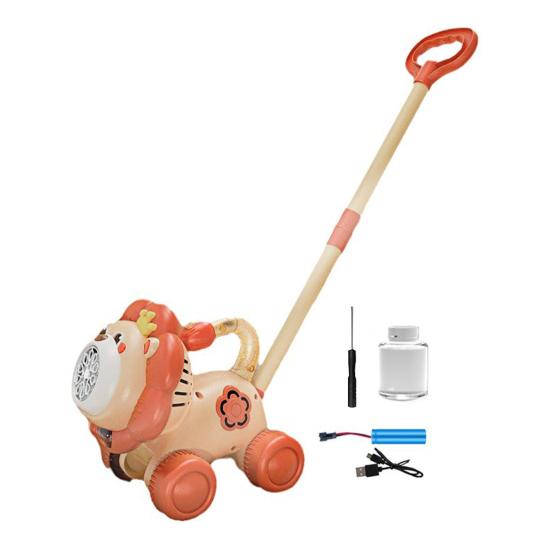 Dog Bubble Machine for Toddlers Portable Bubble Maker Blower Toy with Lights Large Output Rechargeable Lion Elephant Shape Indoor Outdoor Play Toys