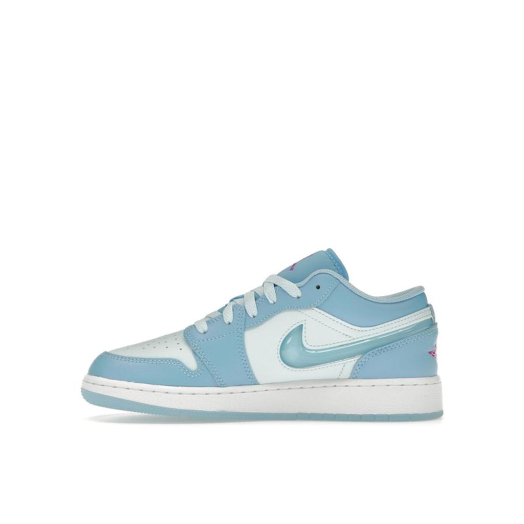 Детские кроссовки Air Jordan 1 Low SE GS Aquarius Blue Glacier-Blue Hyper-Violet FN7366-400