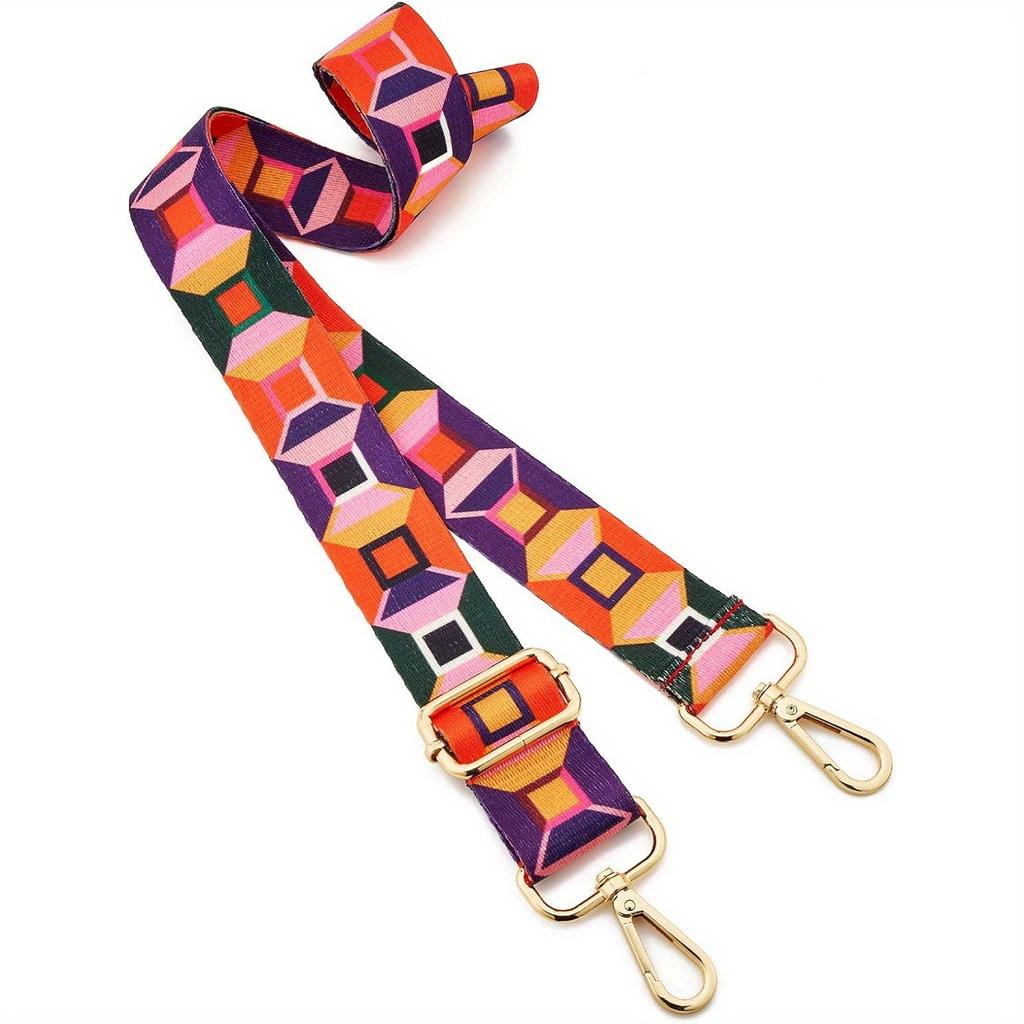 Ремень для сумки через плечо, регулируемый полосатый узор, женский ремень через плечо, сделай сам, утепленный модный нейлоновый новый ремень для сумки