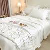 Embroidery Summer Quilt Blanket, Air Condition Comforter, Single Double Bed Cover, Quilted Bedspread, No Pillowcase, Korea Style