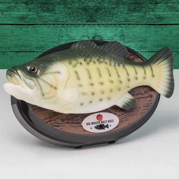 Śpiewająca ryba billy bass prezent dla wędkarza trofeum karp tańcząca rybka