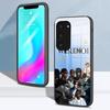 Чехол для телефона рэпера W-Werenoi для Samsung S26 S25 S24 FE S23 S22 S21 Plus S20 Ultra Note20Ultra Черная стеклянная крышка