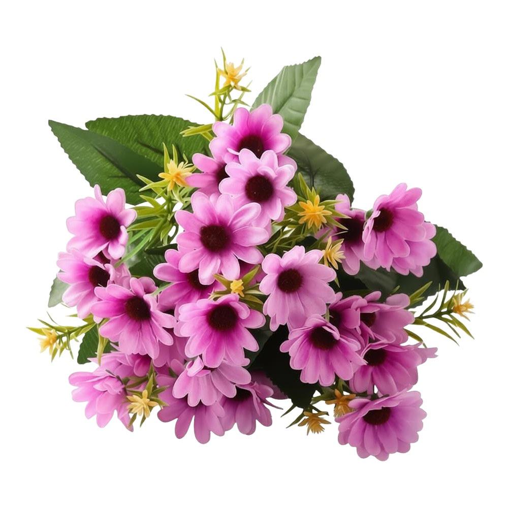 Fashion 20 Heads Artificial Flowers DIY Flower Silk Sunflowers Bouquets Multicolor Floral Arrangement Fake Flowers Party Decor