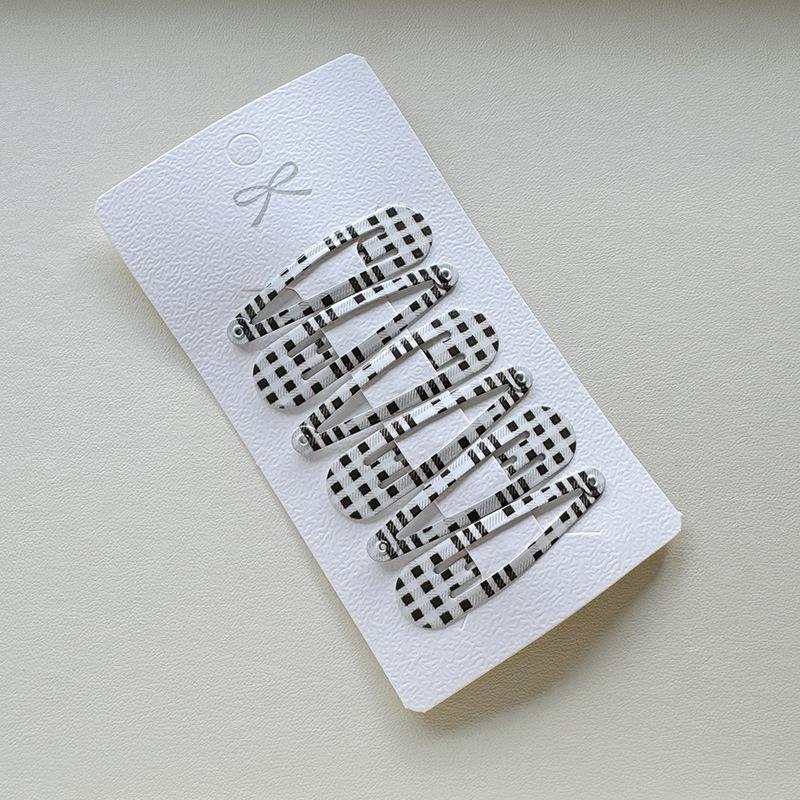 12 шт. Модная детская простая заколка для волос, милая клетчатая заколка для челки и боковых прядей, набор заколок, головной убор, аксессуары для волос, подарок-заколка