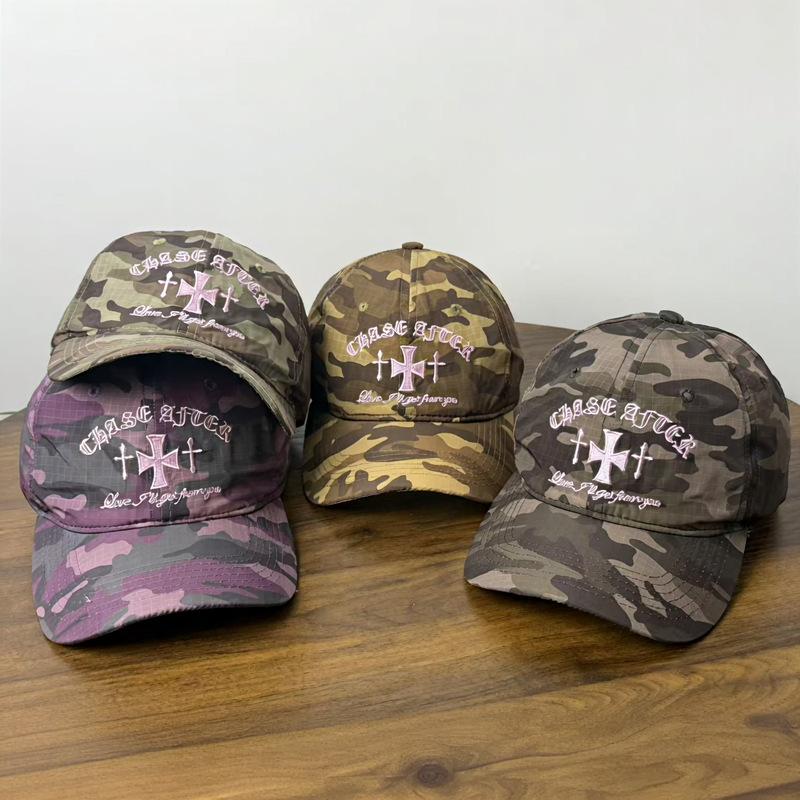 New Summer Fashion Camouflage Plaid Baseball Cap Couple Style Quick Dry Uv Protection Sun Baseball Cap For Men Women