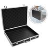 NUOLUX Aluminum Tool Case with Block Cushion, 28x37x7.5cm, Waterproof Protective Attache Case, Toolbox, Tool Storage Case, Suitable for Valuables, Cos