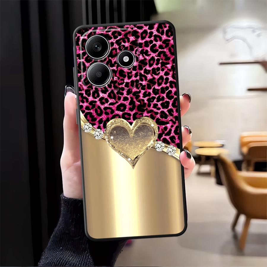 Креативный чехол с леопардовым принтом для Xiaomi Redmi Note 14 12 11 A1 A3 K80 9 8 7 A4 A5 10 13 Pro Plus 14C 12C 13C Чехол для телефона A1