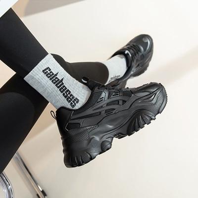 Кроссовки, женская вулканизированная обувь, новая женская черная, белая повседневная женская обувь на платформе для бега на толстой подошве Tenis Feminino