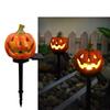 Halloween Pumpkin Candle Pathway Solar Lights Crow Yard Stake Lamp for Garden Yard Lawn Pathway Home Party Decoration Waterproof