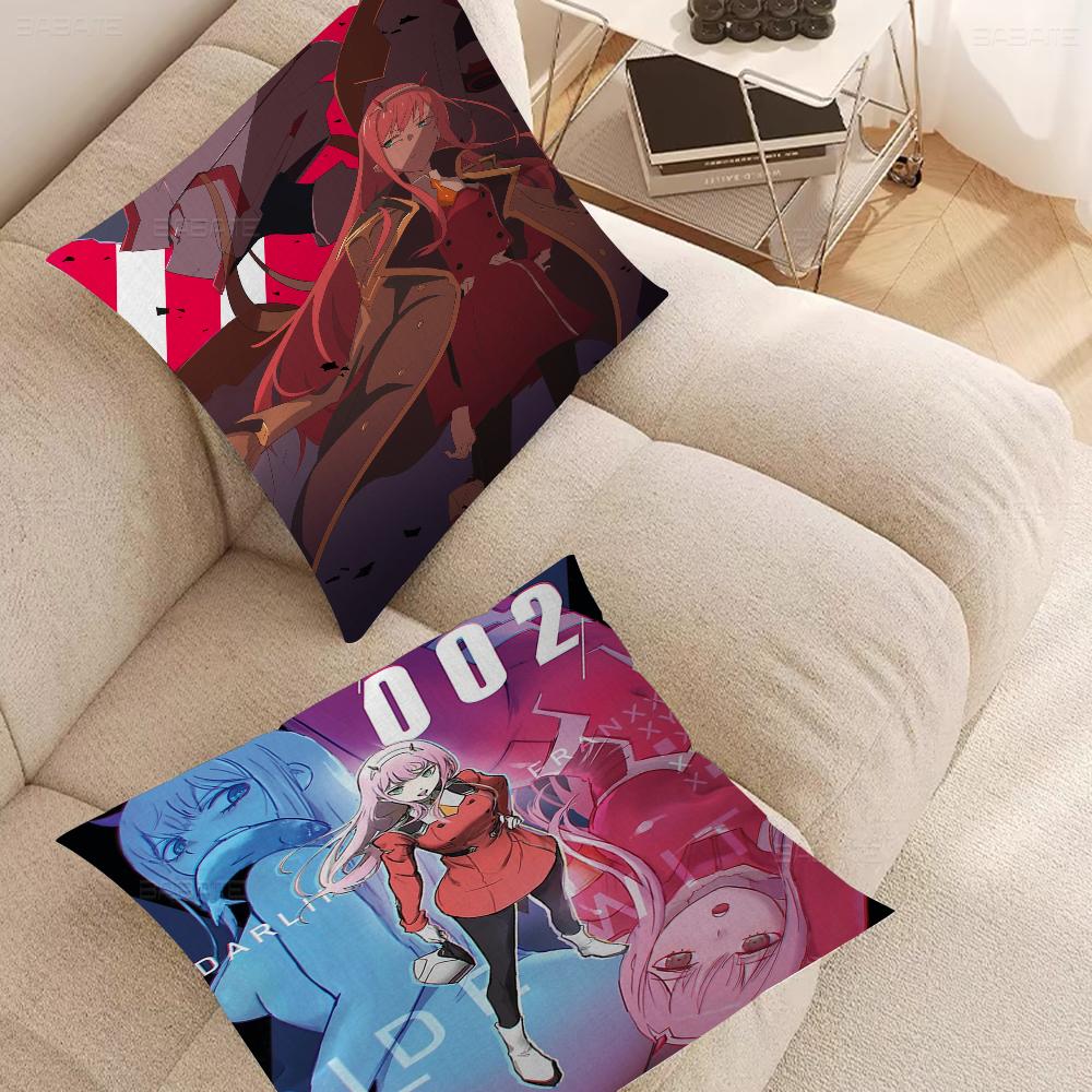 Darling In The Franxx Зеро Ту Подушка Подарок Домашний Офис Украшение Спальня Диван Автомобильная Наволочка Чехол 45x45