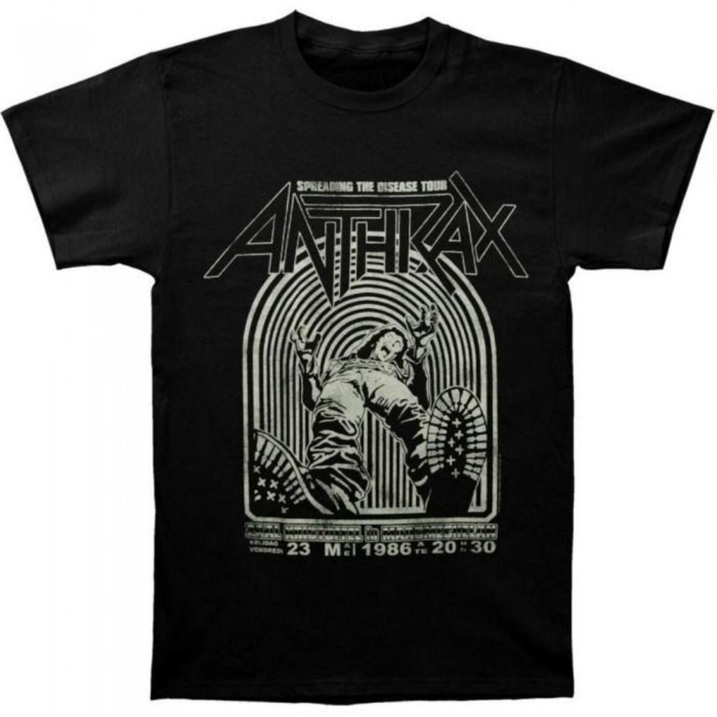 Хлопковая футболка Anthrax для взрослых унисекс 'Spreading The Disease'