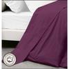 Flat Sheet - Plum - 240x300 Cm - 100% Cotton - Machine Washable - 2 People