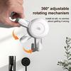 Держатель для полотенец Сверхмощная присоска Крючок для душа Высокая грузоподъемность Вращающийся Легко установить Кухонный Настенный крючок для ванной