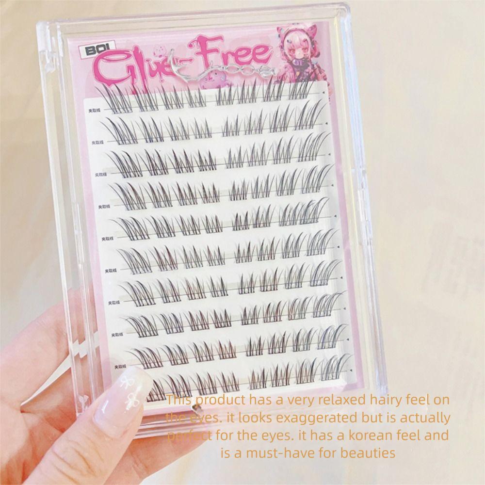 Корейский стиль Кошачий глаз Накладные ресницы Комический глаз Пучковые ресницы Набор для наращивания ресниц Женщины