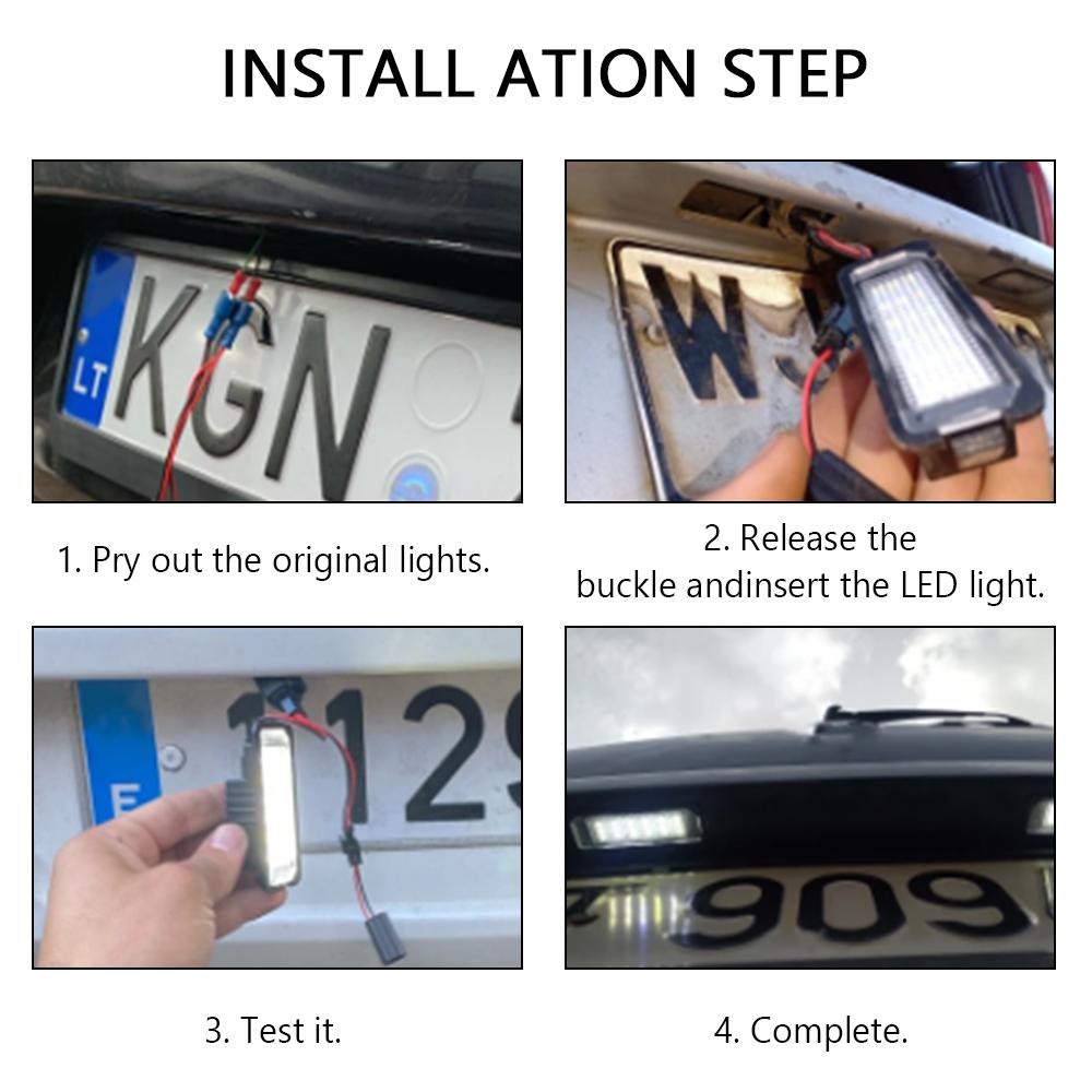 Автомобильные аксессуары 2 шт./компл. обновленные светодиодные фонари номерного знака автомобиля 13,5 В 5700 К для Tesla Model 3 Model Y аксессуары для ламп