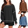 Womens Sweatshirts O Neck Sweaters Casual Comfy Fashion Outfits Clothes