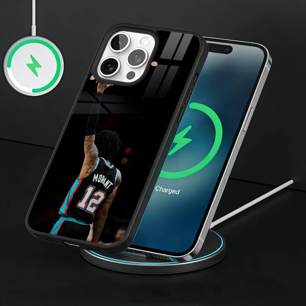 Чехол для телефона Баскетболист Ja M-Morant 12 Для iPhone17,16,15,14,13 Plus,Pro Max Магнитный Для Magsafe Беспроводная зарядка