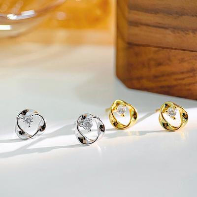 Модные серьги-кольца Möbius для женщин, легкие, роскошные, простые и высококачественные серьги нового стиля
