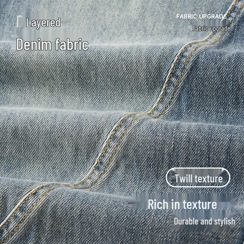 Мужские джинсы деним Fingercroxx в японском стиле с изогнутыми штанинами